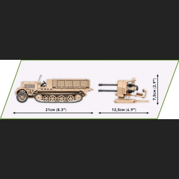 Sd.Kfz. 7/1 496 Kl 1:35 HC WWII– 2cm Flakvierling 38 Executive Edition